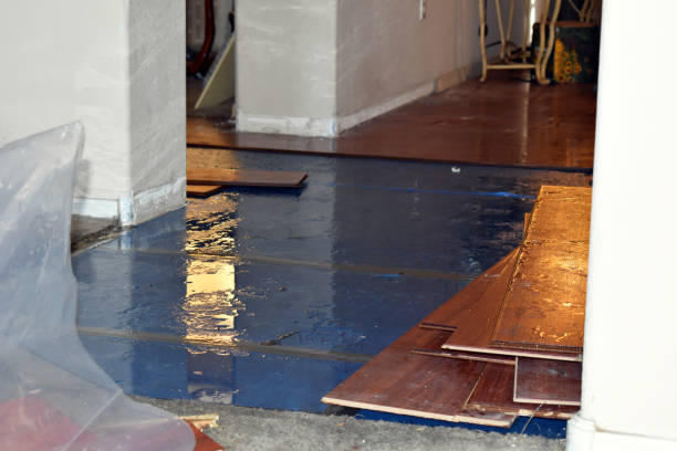 Professional Water Damage Restoration technician working in Redgranite, WI